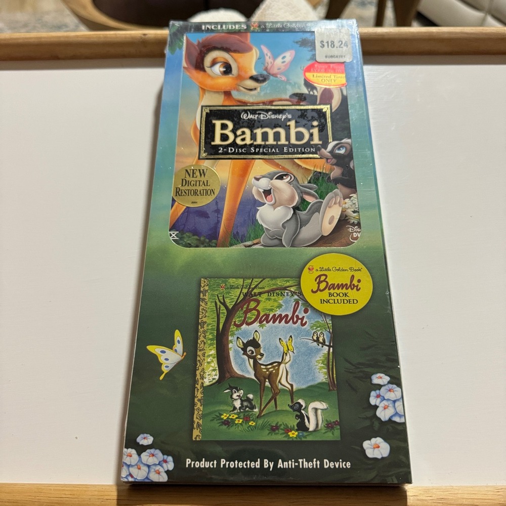 Bambi Walt Disney 2-Disc Special Edition DVD Little Golden Book New Sealed 2005